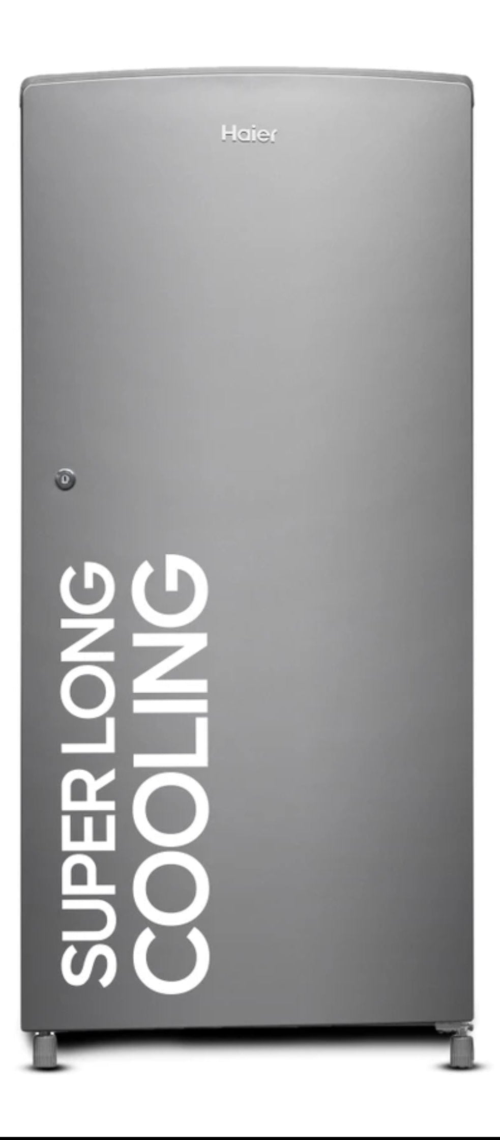 Haier 185 L Direct Cool Single Door Refrigerator (Stabilizer Free, Inverter Compatible, Silver Finish.