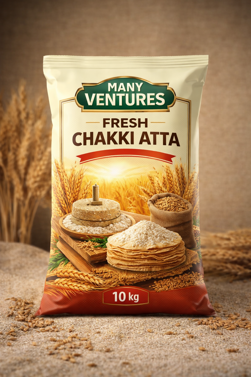 आटा atta (Wheat) 10 kg