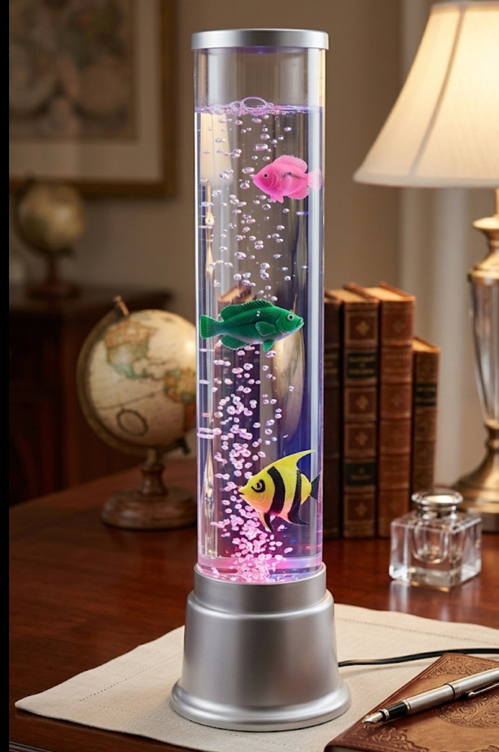 AquaGlow LED Bubble Fish Lamp gifting home decor