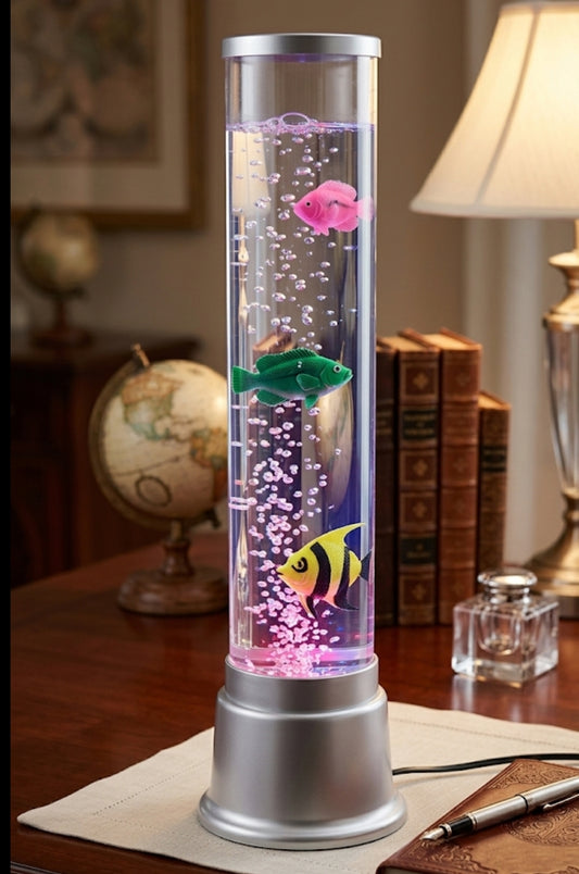 AquaGlow LED Bubble Fish Lamp gifting home decor