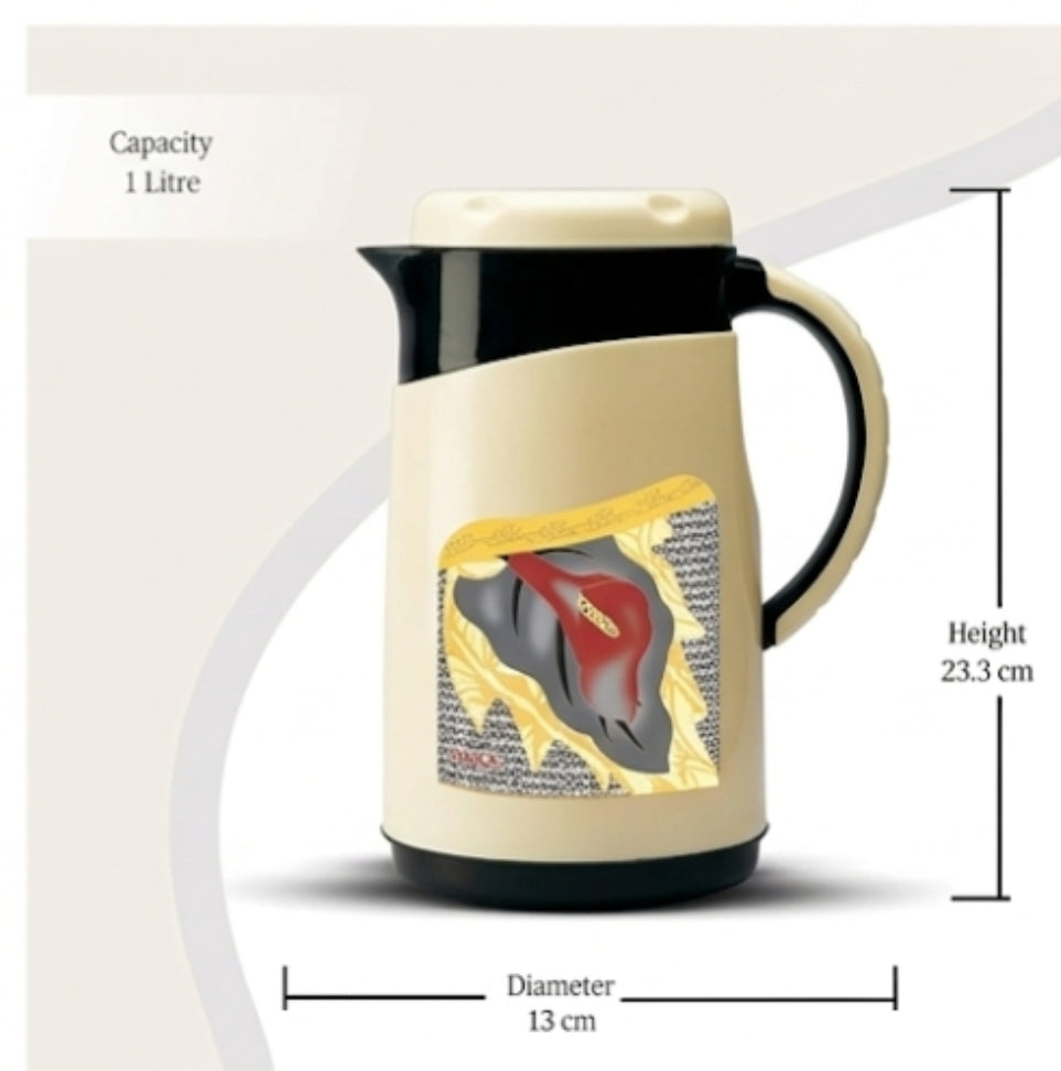 Original Milton Viva Tuff 1000 Insulated Steel Inner Jug (1 Litre, Beige)