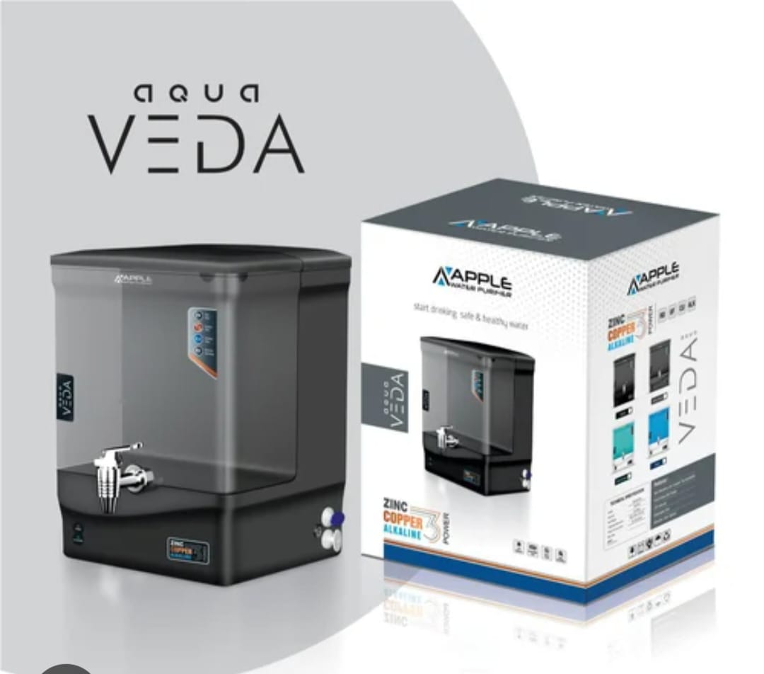 Apple VEDA Non-Electric Gravity Water Purifier (Zinc + Copper + Alkaline, 10–12L Storage)