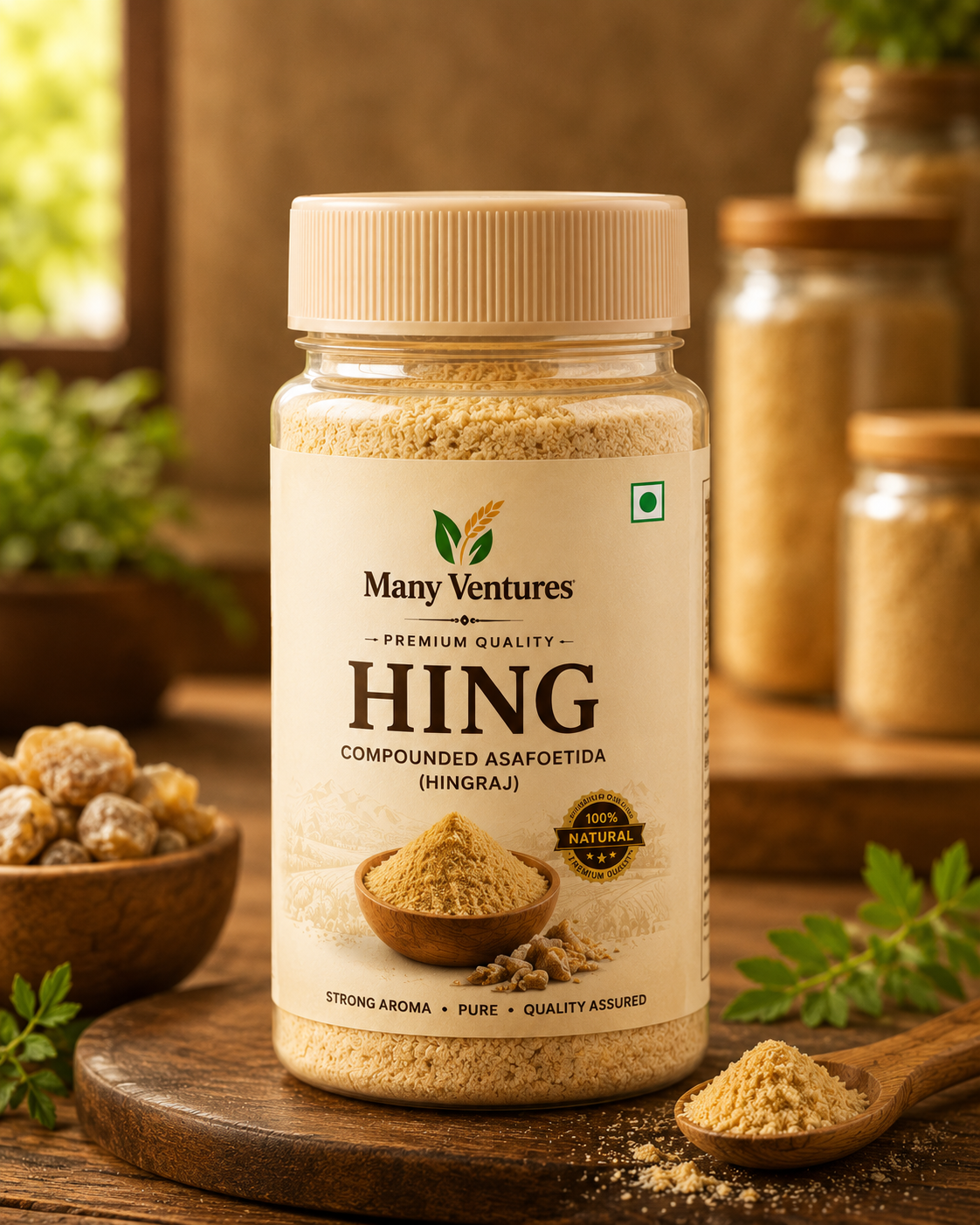 Natural तजाकिस्तान compounded hing (strong)