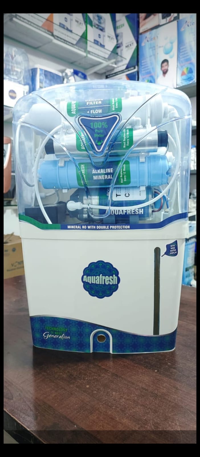 Aquafresh Alkaline Mineral RO Water Purifier (Domestic RO System with Transparent Body)