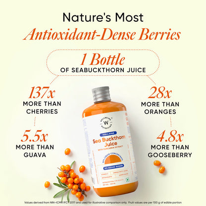 Many Ventures Sea Buckthorn Berry Pulp – 1000 ml | 99.9% natural Himalayan Superfood