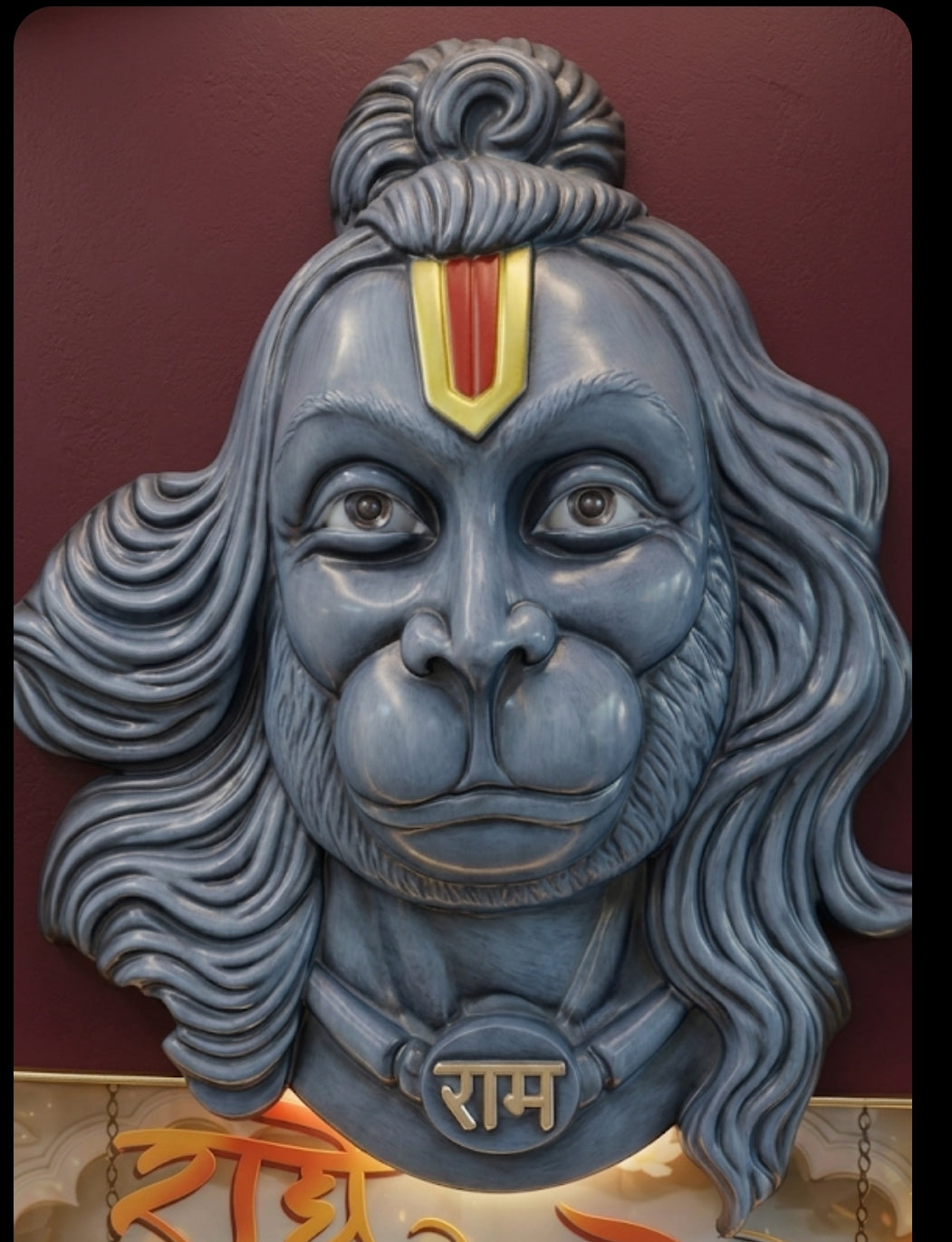 Divine Lord Hanuman Wall Hanging 3D giftings and home decor