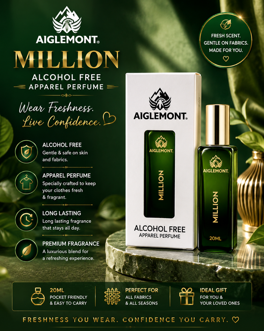 Aiglemont Million Alcohol-Free Apparel Perfume – 20ml