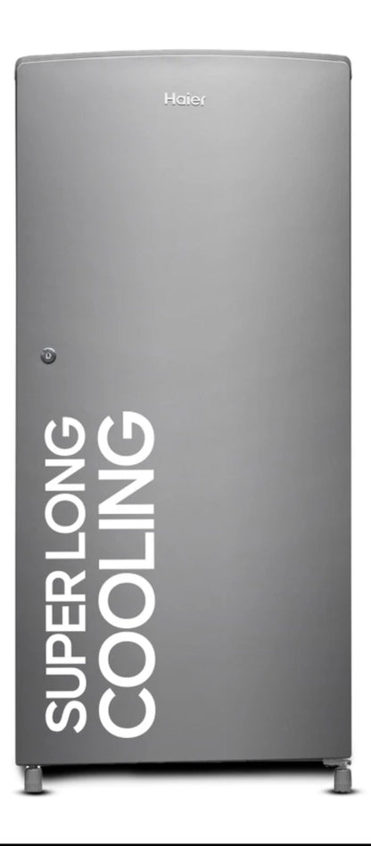 Haier 185 L Direct Cool Single Door Refrigerator (Stabilizer Free, Inverter Compatible, Silver Finish.