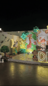 Jungle Safari Theme Stage Decor