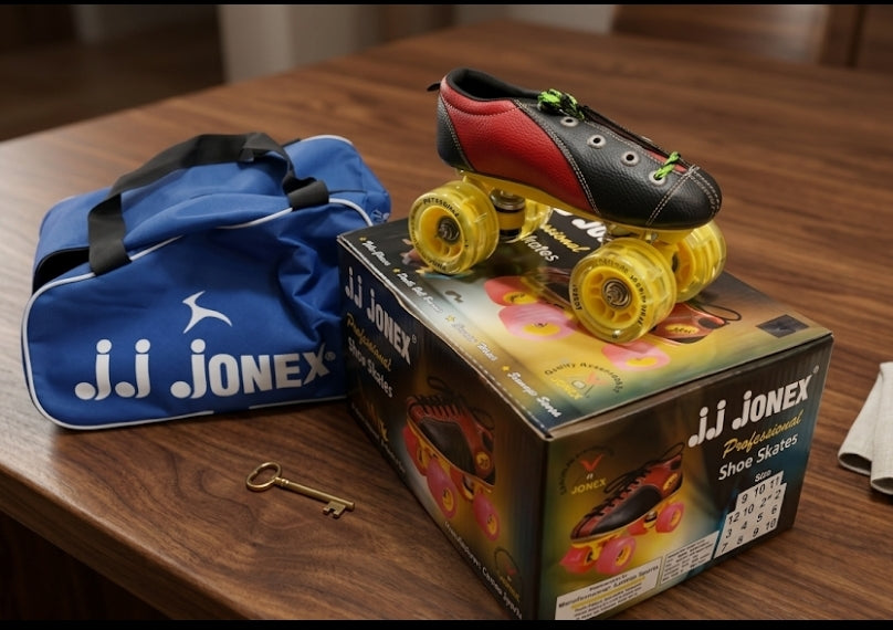 Classic Roller Skates Set – Adjustable Quad Skates with Carry Bag