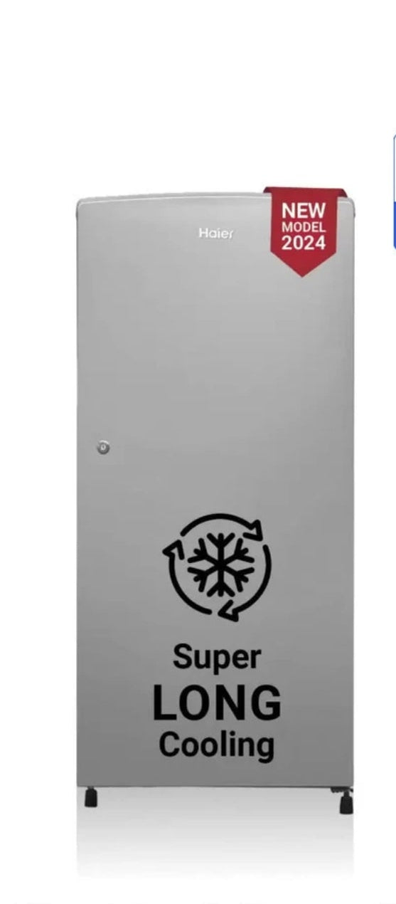 Haier 185 L Direct Cool Single Door Refrigerator (Stabilizer Free, Inverter Compatible, Silver Finish.