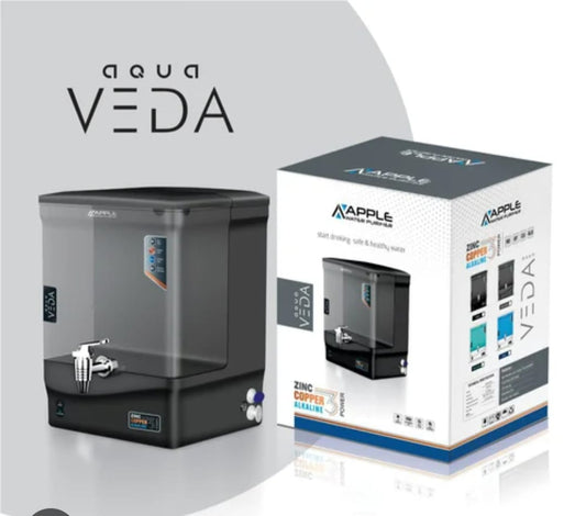 Apple VEDA Non-Electric Gravity Water Purifier (Zinc + Copper + Alkaline, 10–12L Storage)