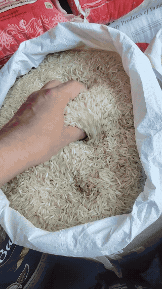Steam basmati बासमती full size rice