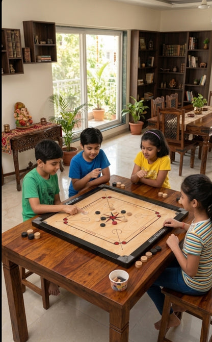 Premium Wooden Carrom Board – Smooth Finish Tournament Style