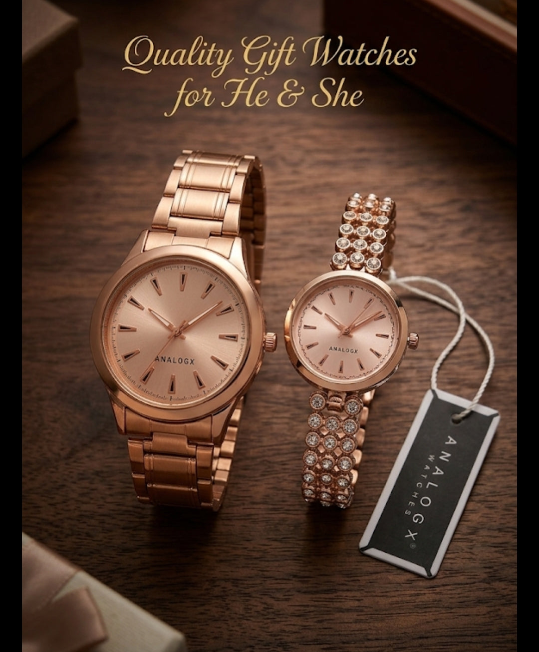Elegant gift watches for He & She