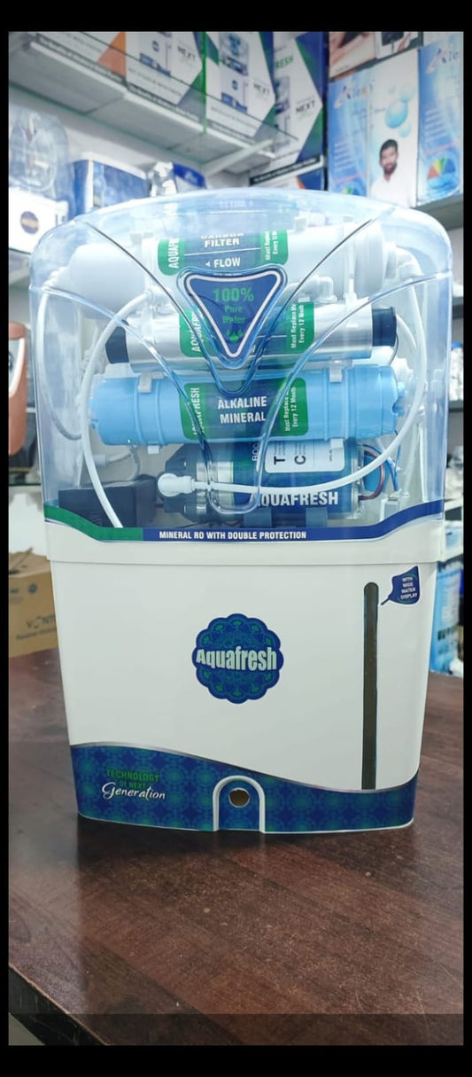 Aquafresh Alkaline Mineral RO Water Purifier (Domestic RO System with Transparent Body)